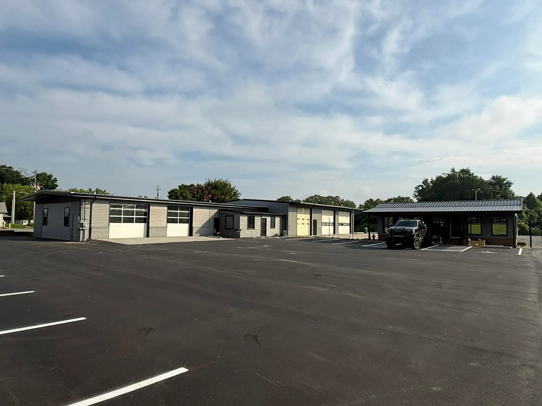 The J&J Diesel and Automotive shop and lot